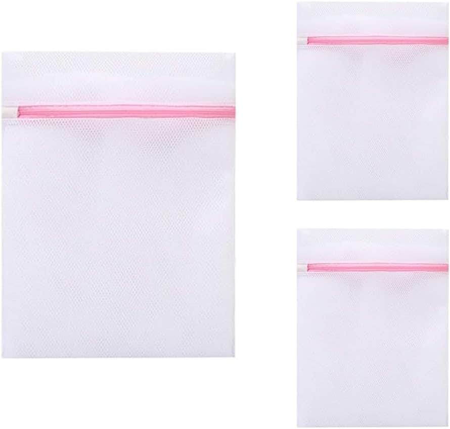 Mesh Laundry Bags, Set of 3 - Anti-Tangle, Durable & Reusable