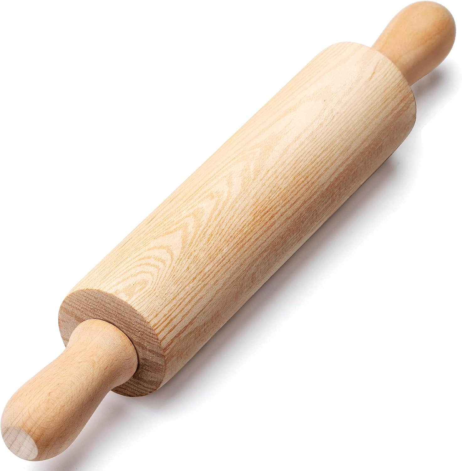 Parmedu Mini Wooden Rolling Pin 10.2 Inch - Beech Wood Craft Dough Roller