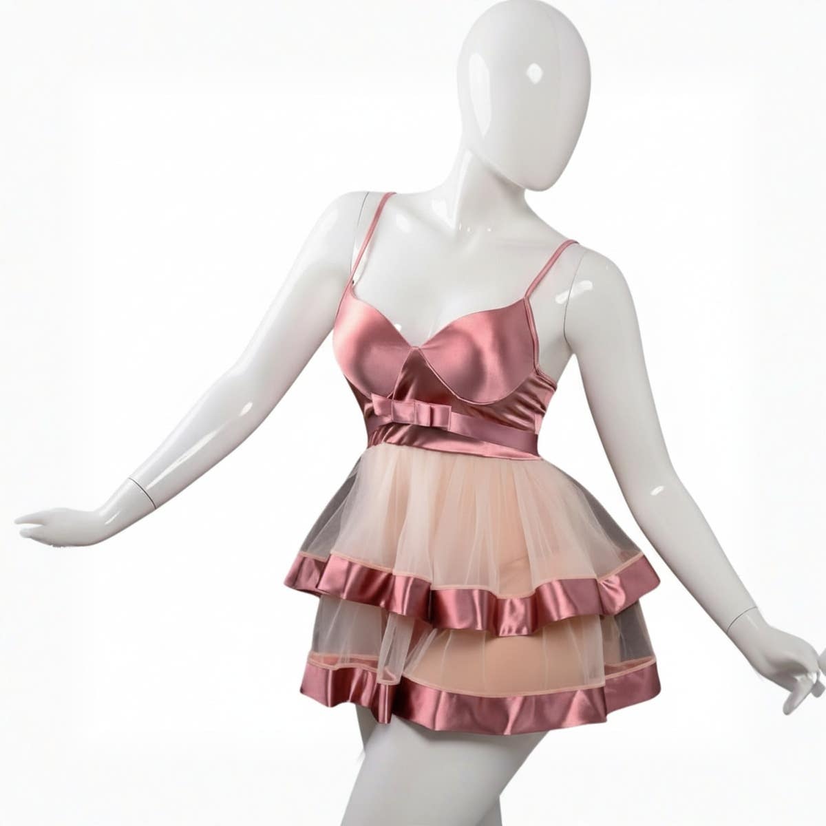 Women's Lingerie - Satin in Lace - One Size - Simony