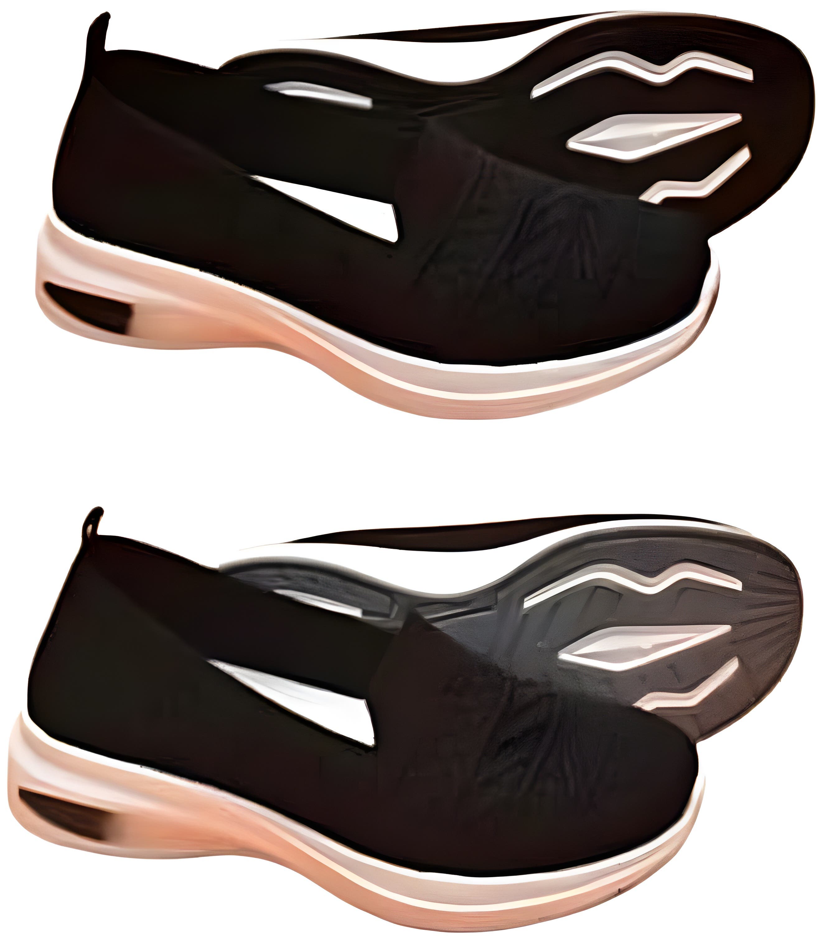 Women's Black Lightweight Walking Shoes | Flexible Rubber Sole | Size 42
