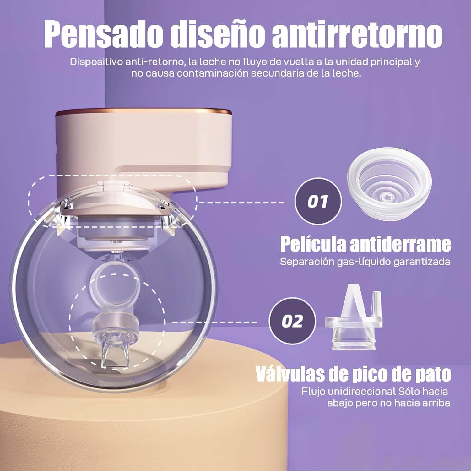 Portable Electric Breast Pump, Sebami Hands Free Breast Pump with 3 Modes and 9 Levels Silent and Painless Portable Cordless Breast Pump Perfect for Novelty Mother (1 Pack)