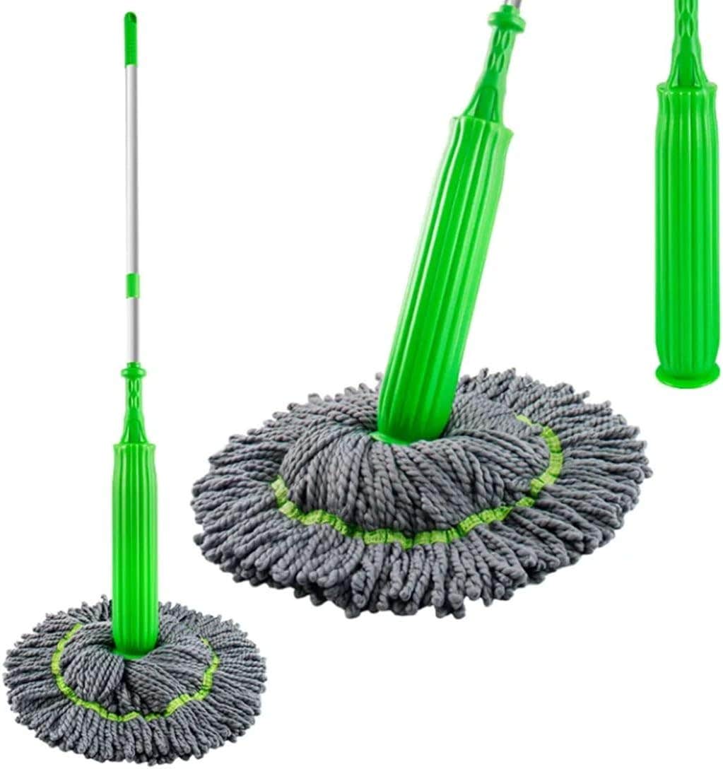 Moppers for Cleaning Floor 2 in 1 Dehydrated Self-Wringing Mop || 360 Rotatable Wet and Dry Mop for Home Cleaning Floor || Mops Stick for for Bathroom/Offfice/Home/Outdoor (Green)