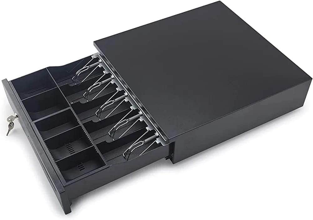 Dotpot Metal Cash Drawer 5 Cash 5 Coin POS System - Multicolor