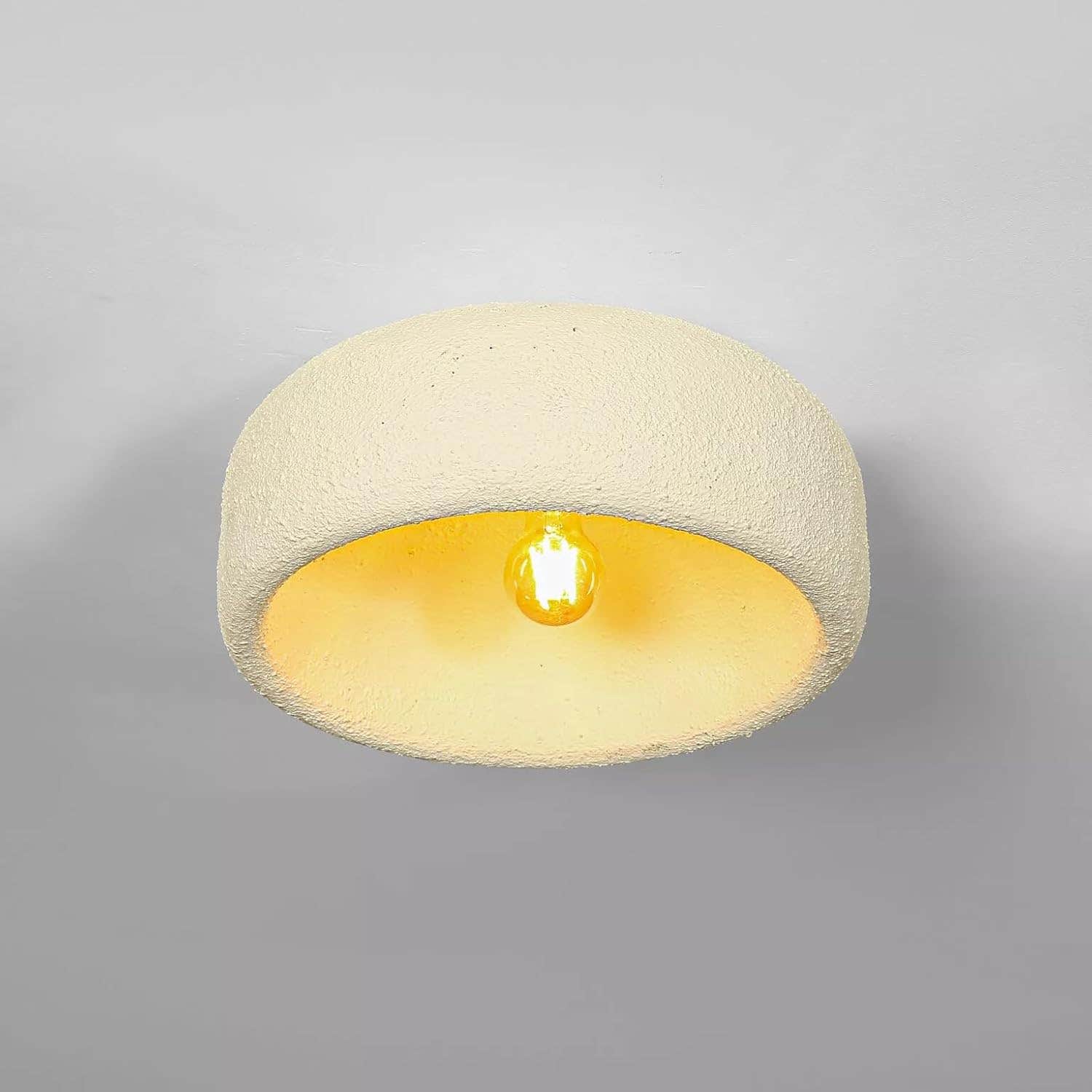 Modern Fiberglass Pendant Light - Warm Lighting - Mishkah Lighting - Contemporary Ceiling Lamp