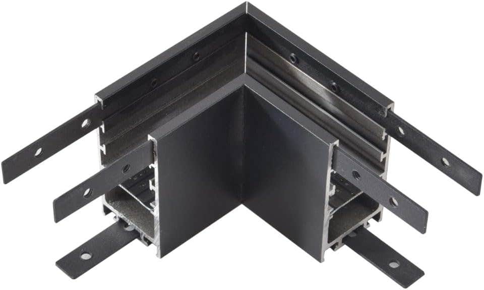 Generic 21ML Flat Black Track Connector - Modern Decorative Lighting by Mishkah Lighting