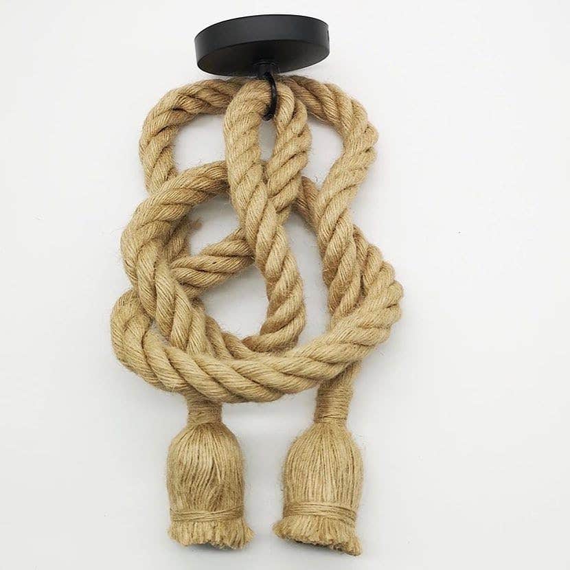 Mushkah Lighting Rustic Rope Hanging Lights