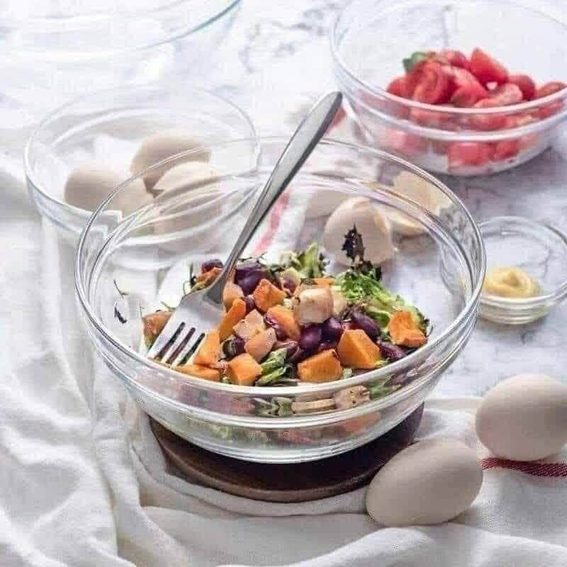 GLASS BOWL - STACK BOWL, (3, 17cm)