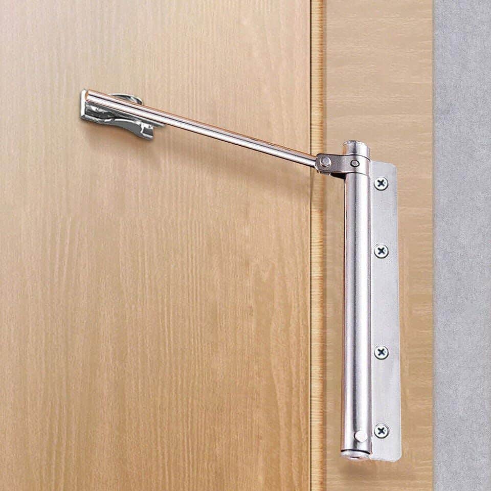 Door Closer Indoor and Outdoor Automatic Door Closer Without Electricity Easy to Use and Install Made of Stainless Steel Durable Long Lasting in All Conditions |