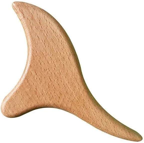 Natural Wooden Massage Tool for Muscle Spasm Relief and Blood Circulation - Ergonomic Hand Massage Tool for Body, Neck, Back