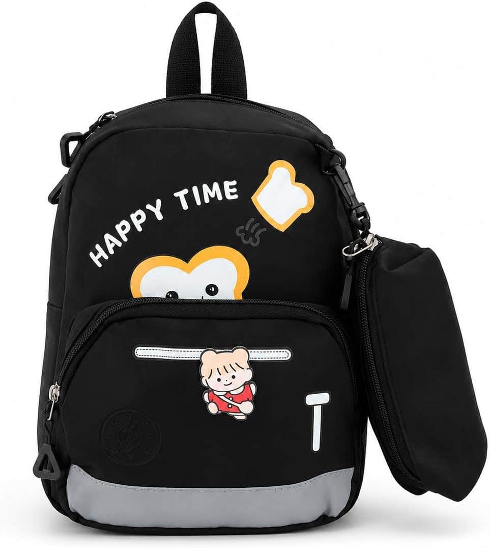 Generic Kids Lightweight Cartoon Backpack with Pencil Case | Cute School & Picnic Bag