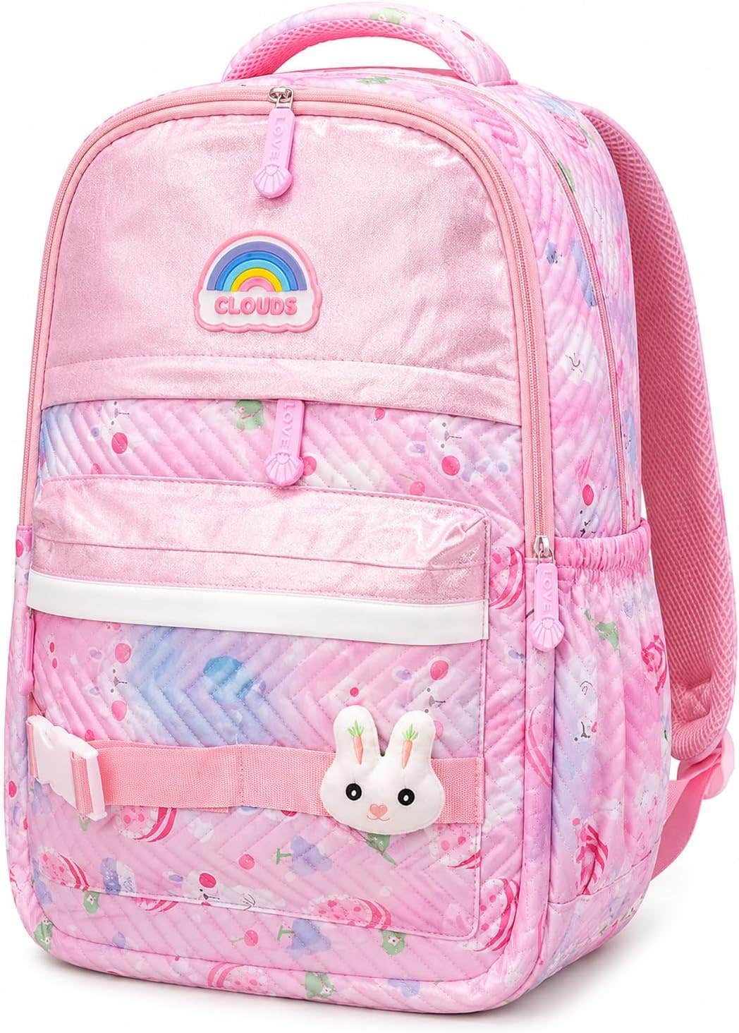 Captonian School Bag With Holographic Accents For Kids - Multi Color