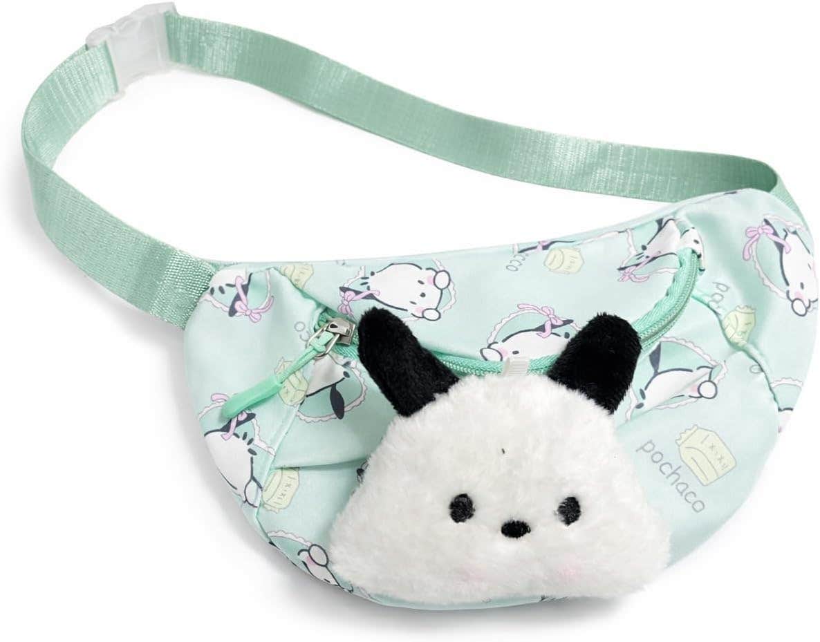 Kids Waist Pack Personalized Waist Pack One Zipper Waist Bag Chest Bag for Outing and Trekking (Mint)