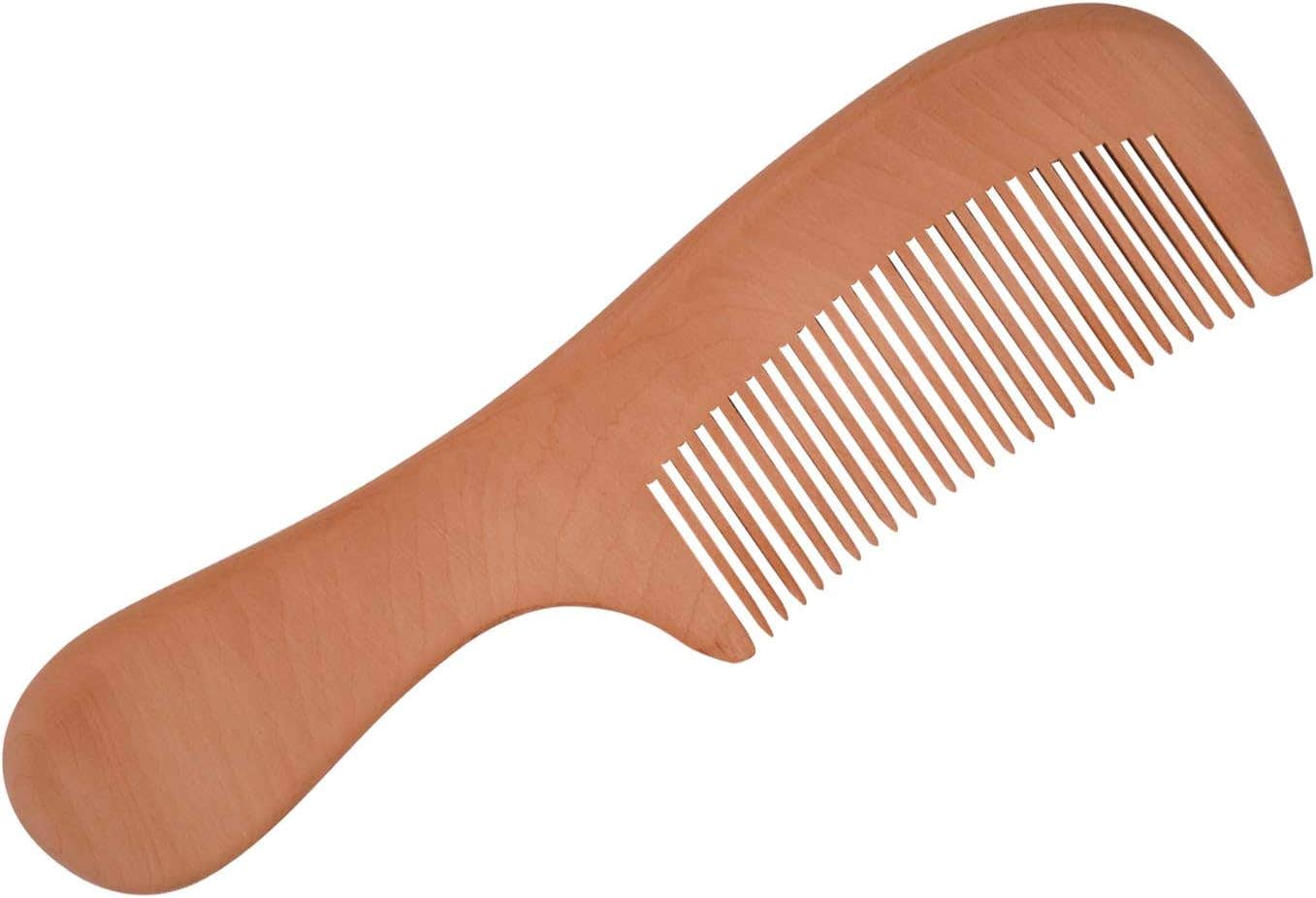GENRICE Handmade Fine Wooden Comb for Hair - Anti-Static & Eco-Friendly