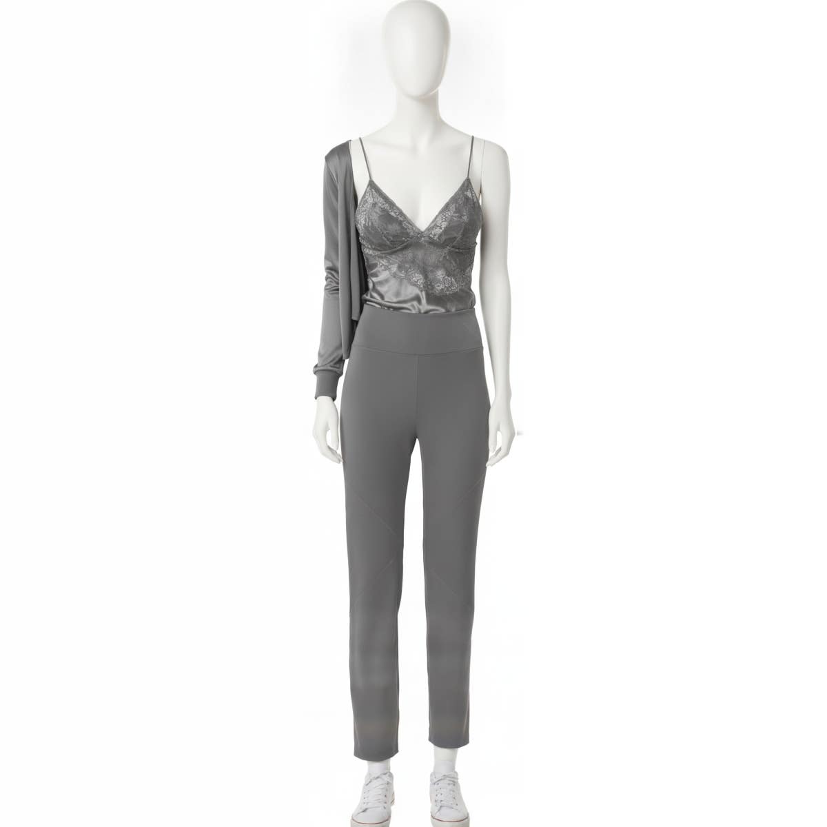 Women's Pajamas - Gamal Sons, Satin & Lace, 3-Piece
