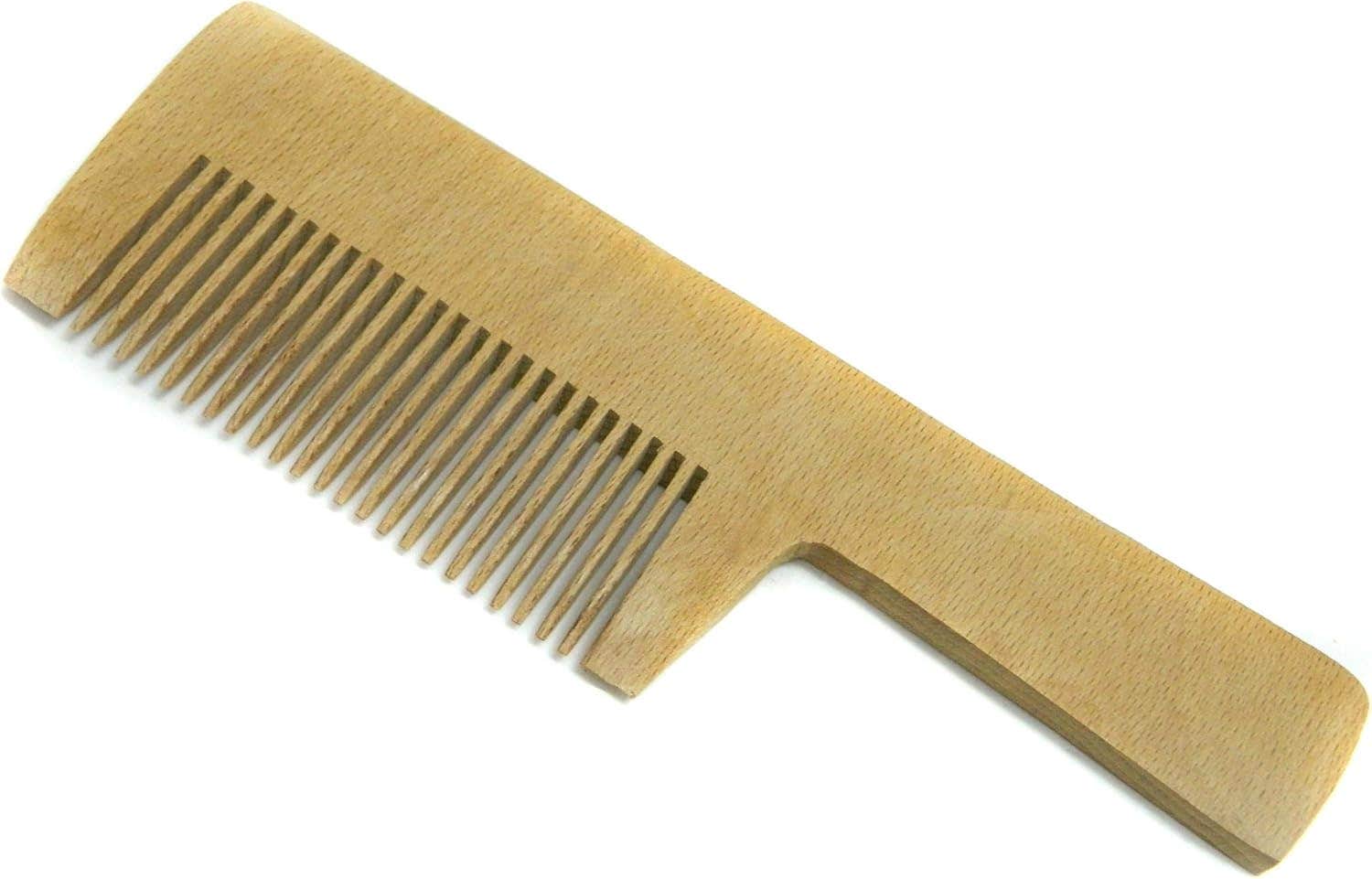 Natural Wood Comb - Handcrafted 21cm, 35g - Middle Age Hair Styling - Buy.to.Buy