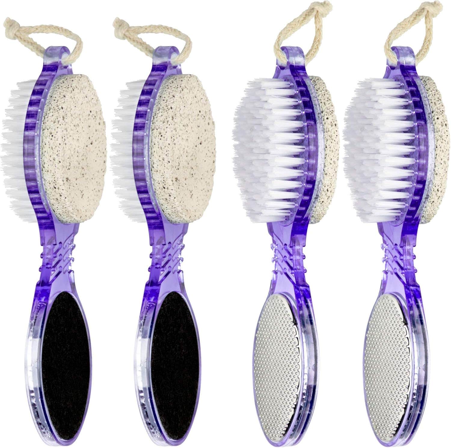 DecorRack 4-in-1 Pedicure Kit with Pumice Stone - Foot Care Set