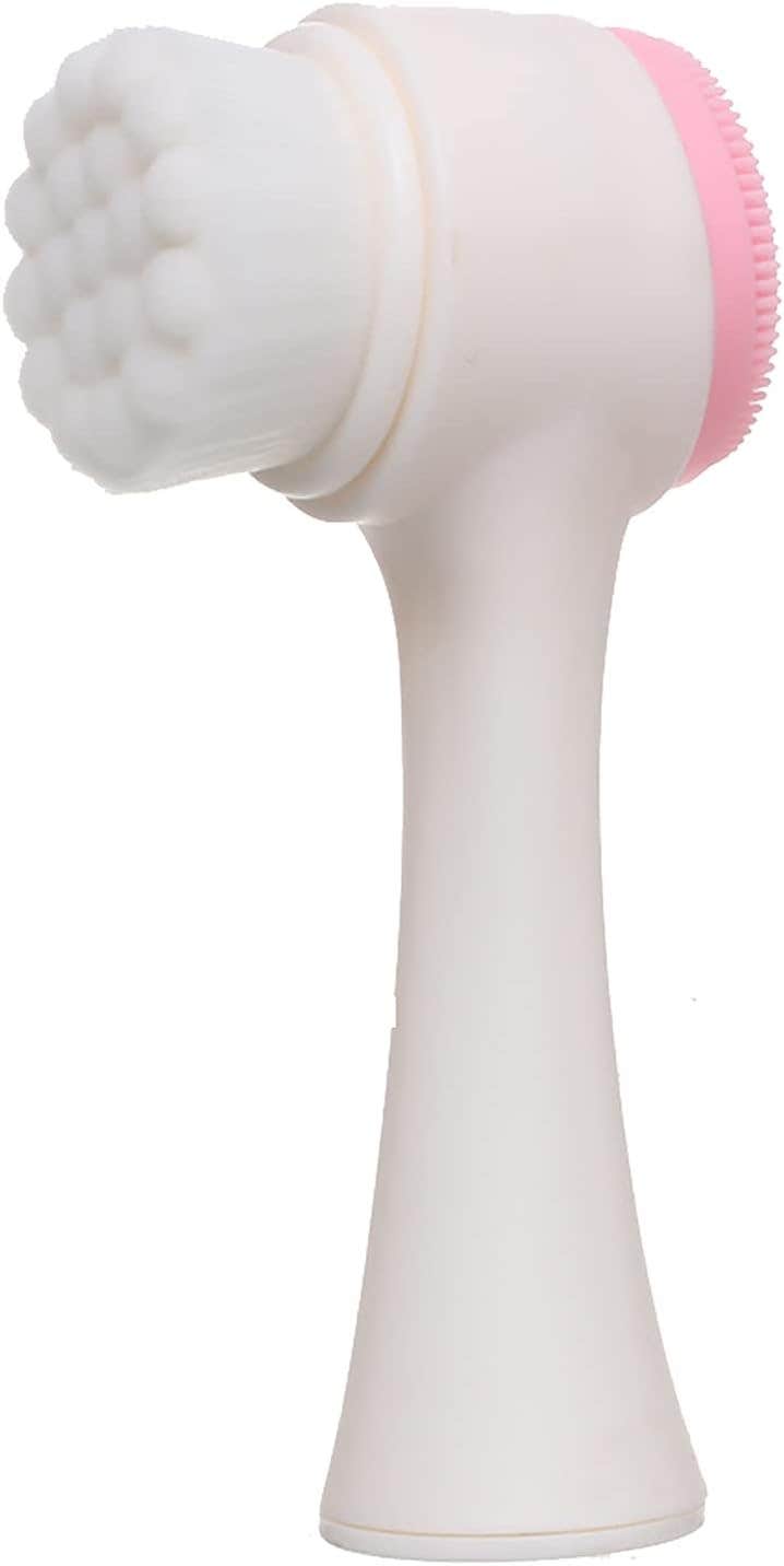 Two in one Face Brush for Cleansing And Massaging - White