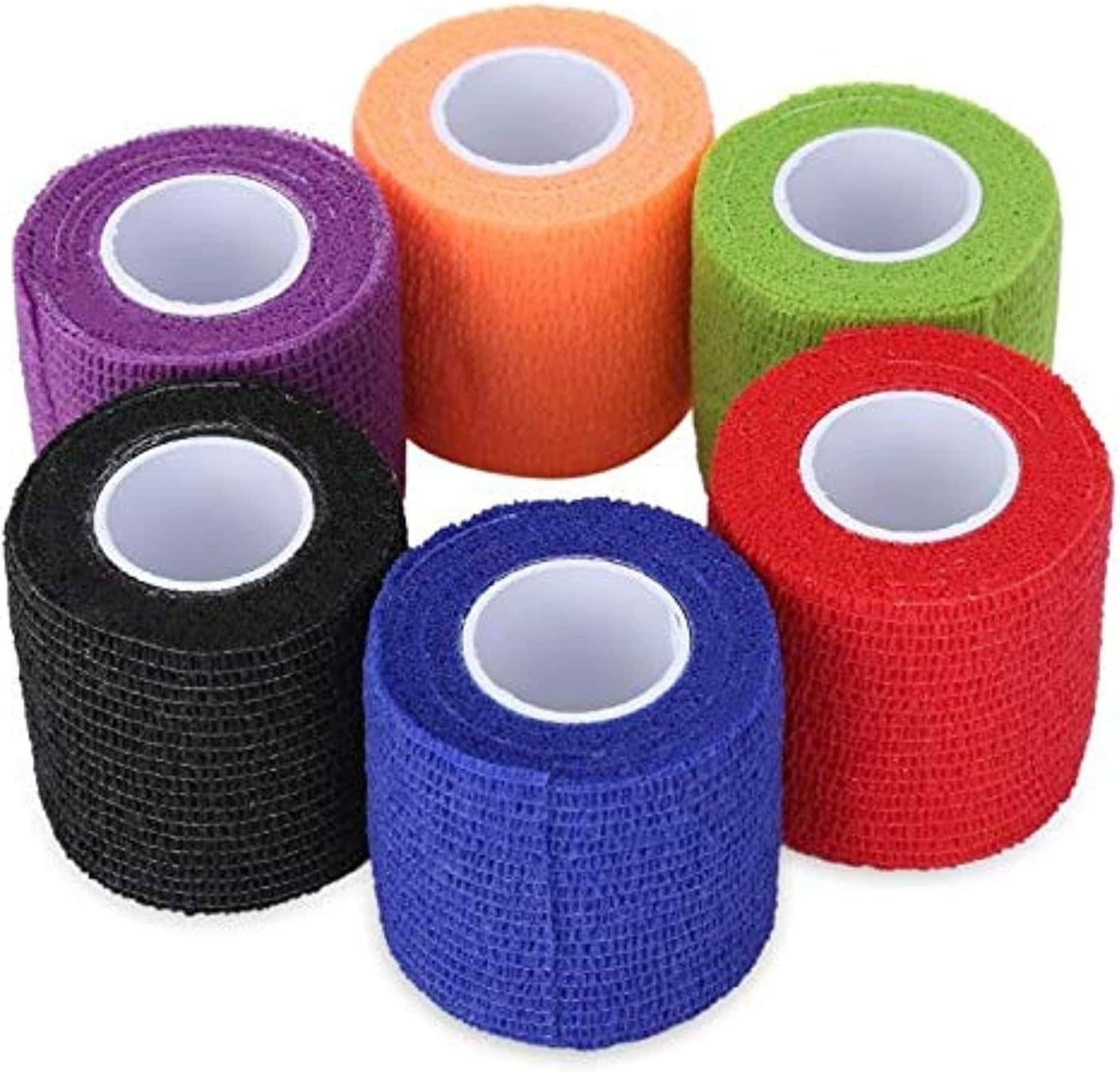 Tennis Elbow Bandage, Self Adhesive, Red - Pack of 6