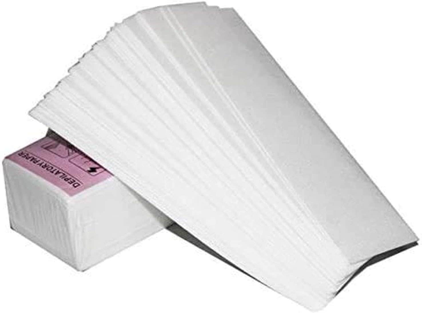 Hair removal wax strips - 100 strips - White