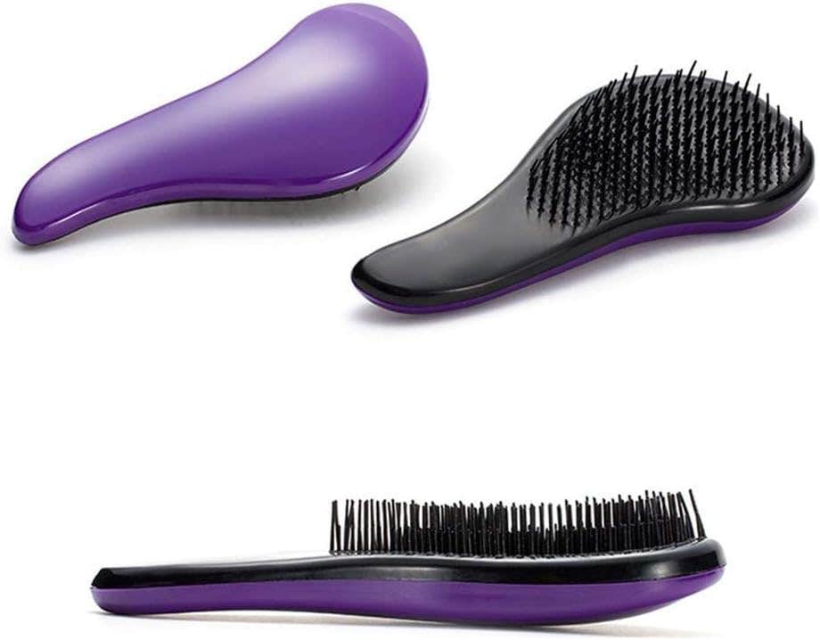 Detangling Hair Brush Comb Salon Styling Tool - Purple, 48g