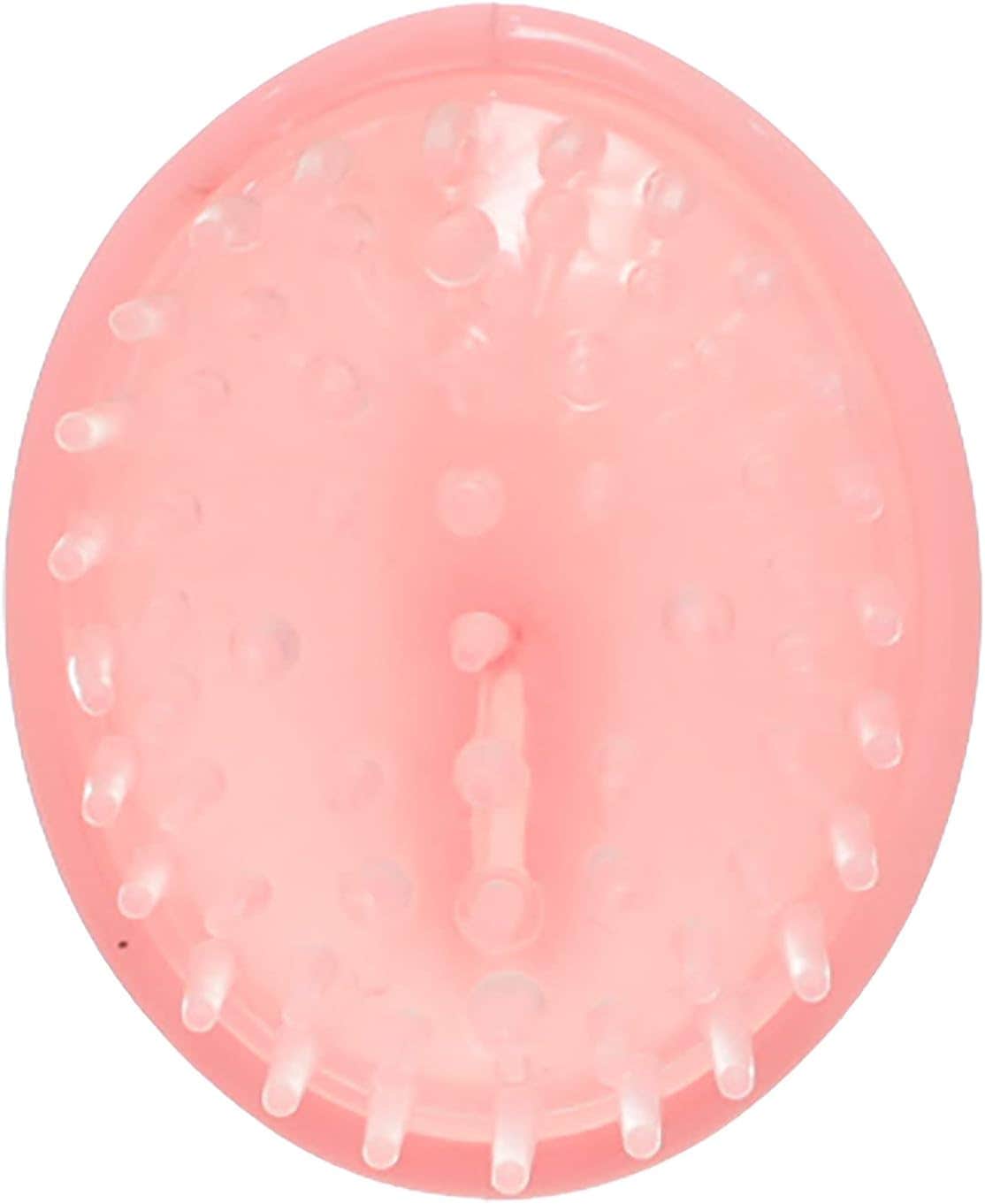 Generic Massage Hair Brush Comb - Plastic, Rose Color, 36g