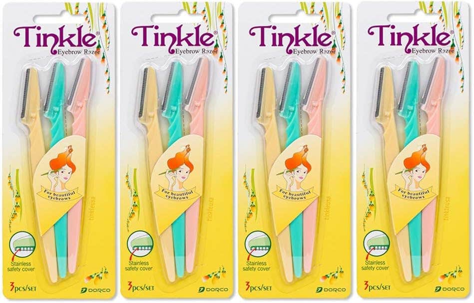 TINKLE Eyebrow Razor - 12 Pieces, basic, (Pack of 1)