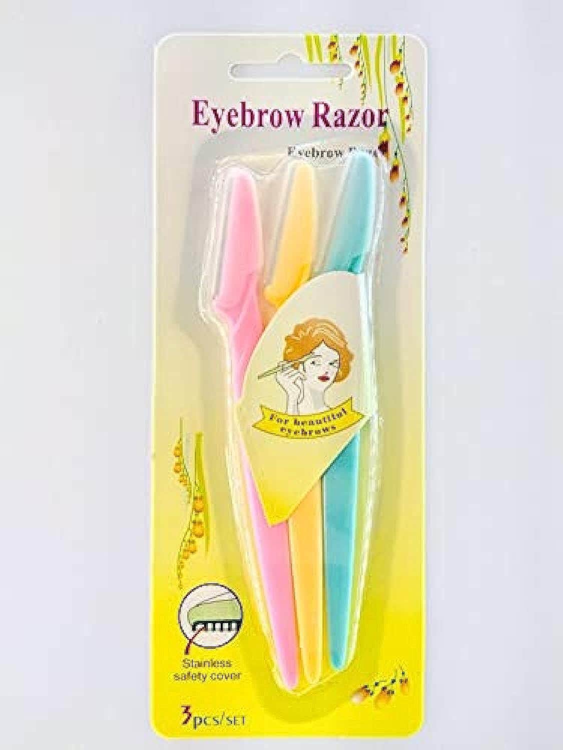 3 PCS Eyebrow Razor Facial Hair knife Remover Makeup Tools Trimmer Sharper Shaver Hair Remover Set
