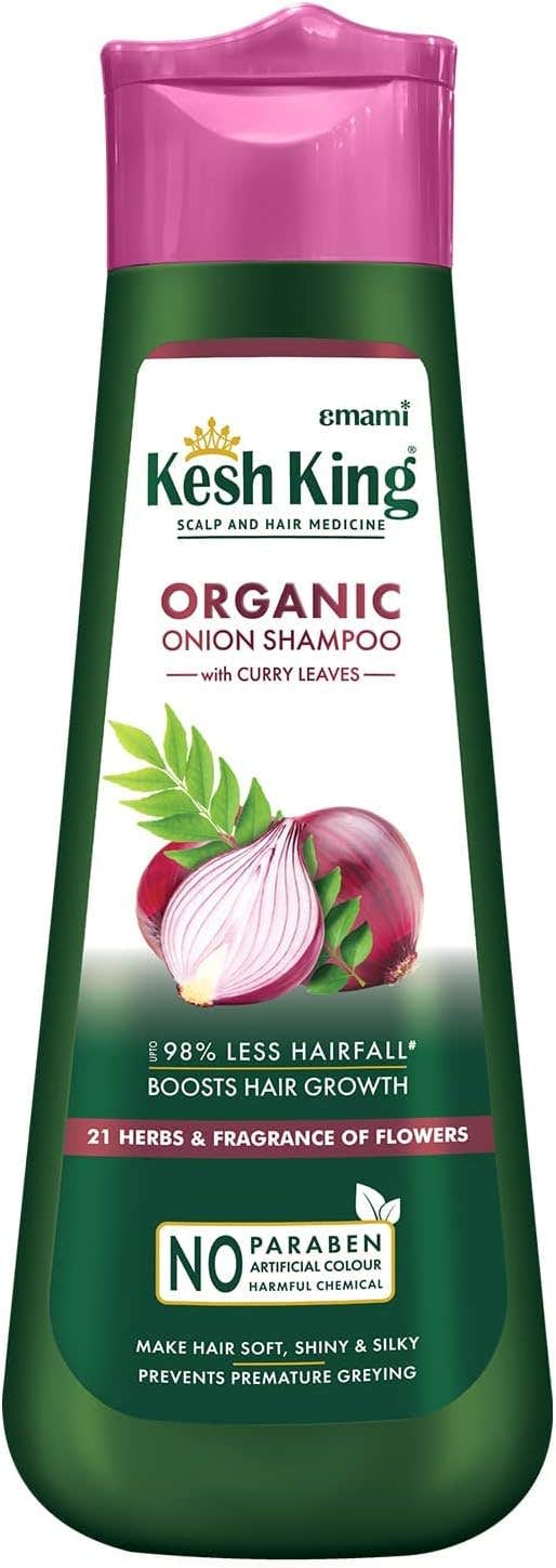 Kesh King Ayurvedic Onion Shampoo, Hairfall Reduction & Growth, 300ml