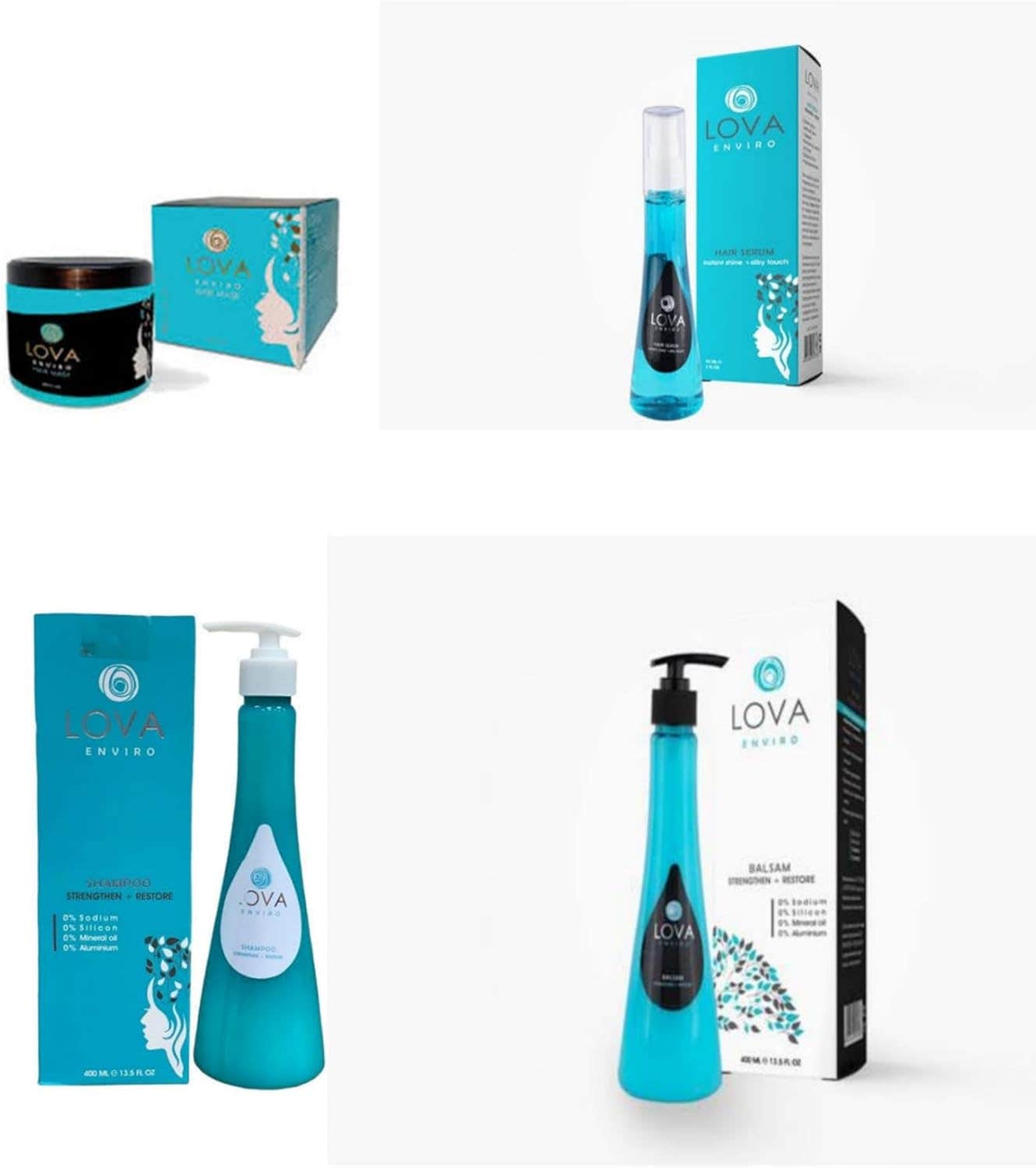 Loofa Set (Shampoo+Conditioner+Bath Cream+Serum)