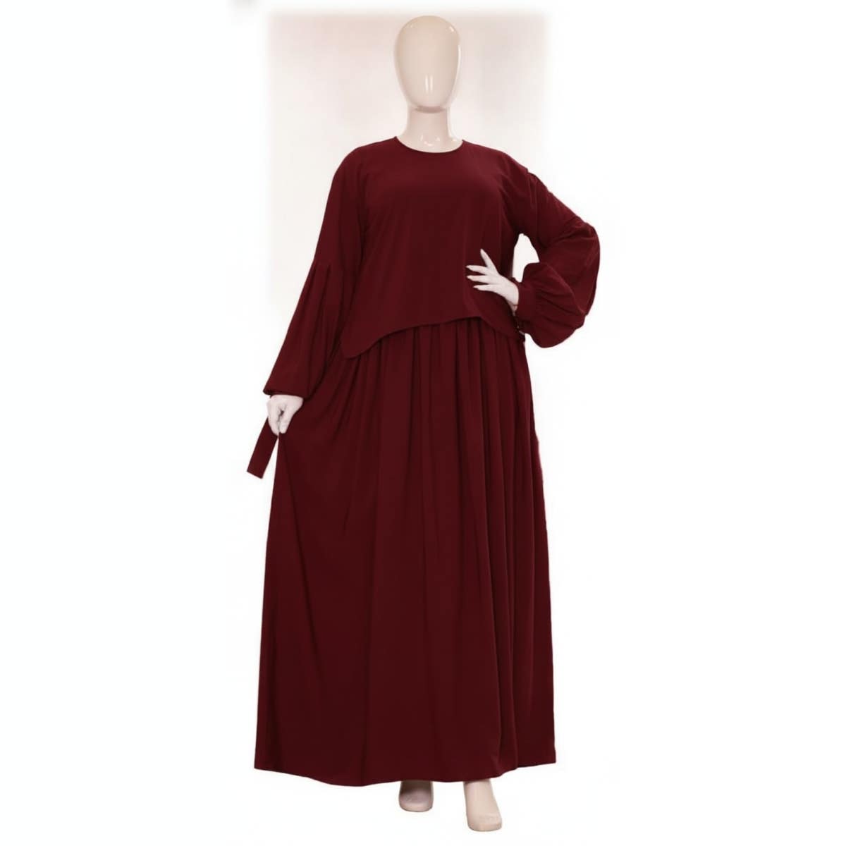 Women's Blouse - Gamal Sons, Royal Crepe, One Size, 2-Piece, Includes Abaya, Blouse, Model 4033