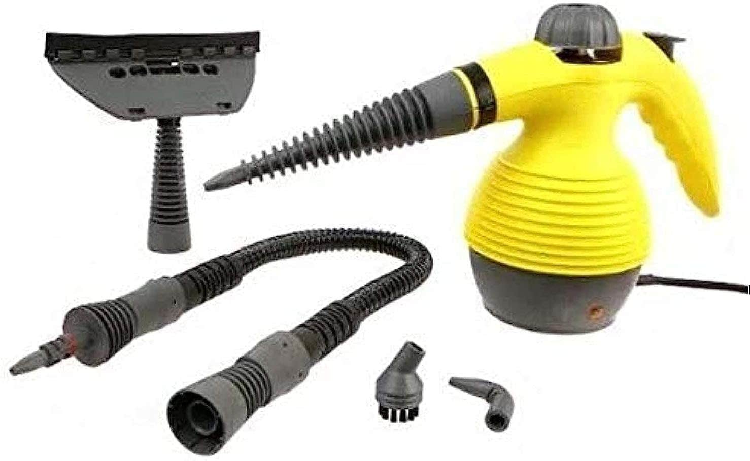 Versatile steam cleaner, portable household appliance - yellow