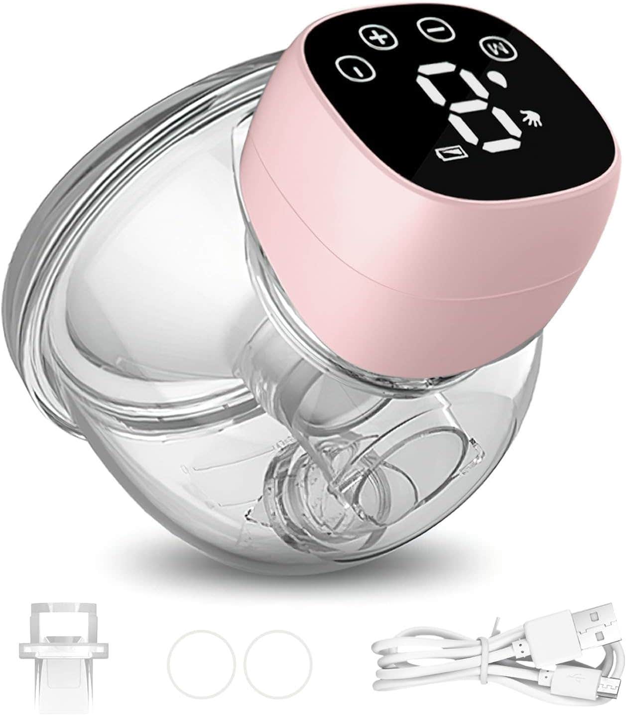 TikHome Portable Electric Breast Milk Pump - Wearable, Hands-Free, 3 Modes, 9 Suction Levels