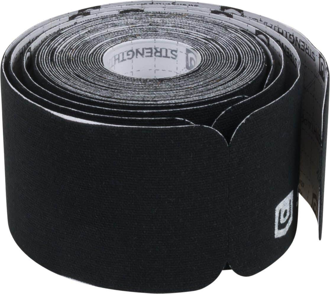 Roscoe Medical Strength Tape Adhesives Pre-Cut Strips - Black Color, 5m - Sports Equipment