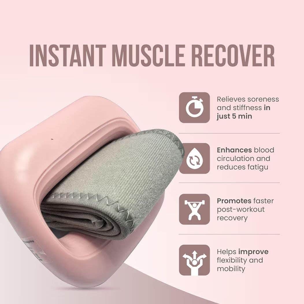 WEPTIX Mini Massage Gun for Deep Tissue Relief - Pink, Battery Powered