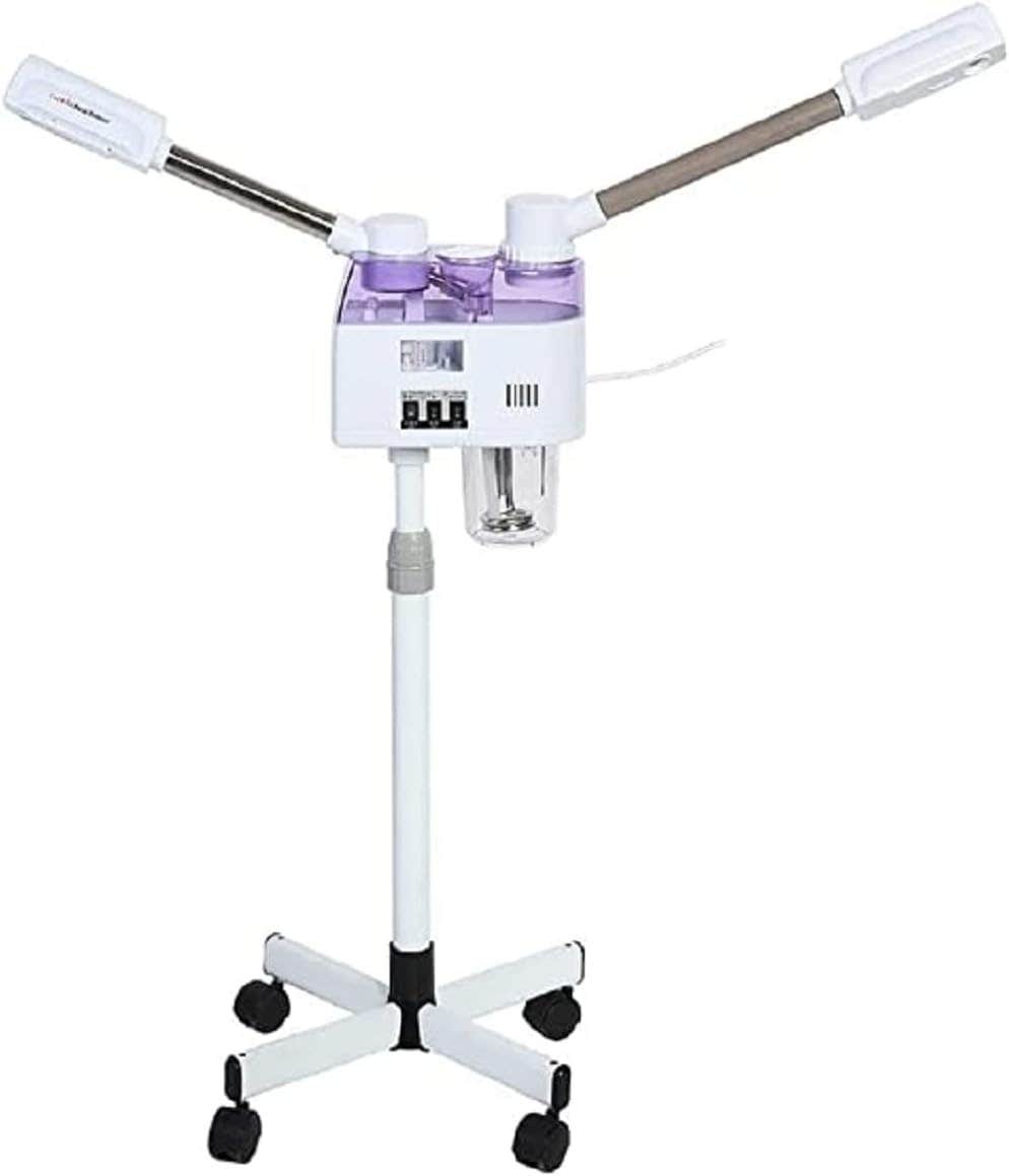 GL Enterprise 2-in-1 Hot & Cold Facial Steamer, 800W, Ozone, Double Tube | White