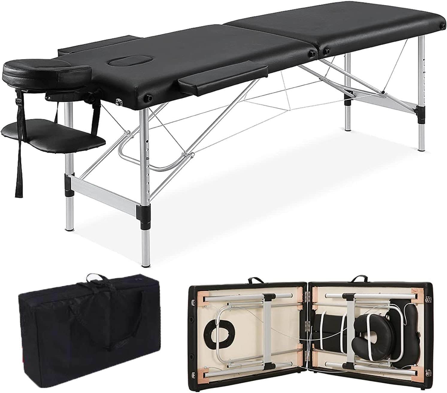 YJGET Portable Adjustable Massage Bed for Spa & Salon