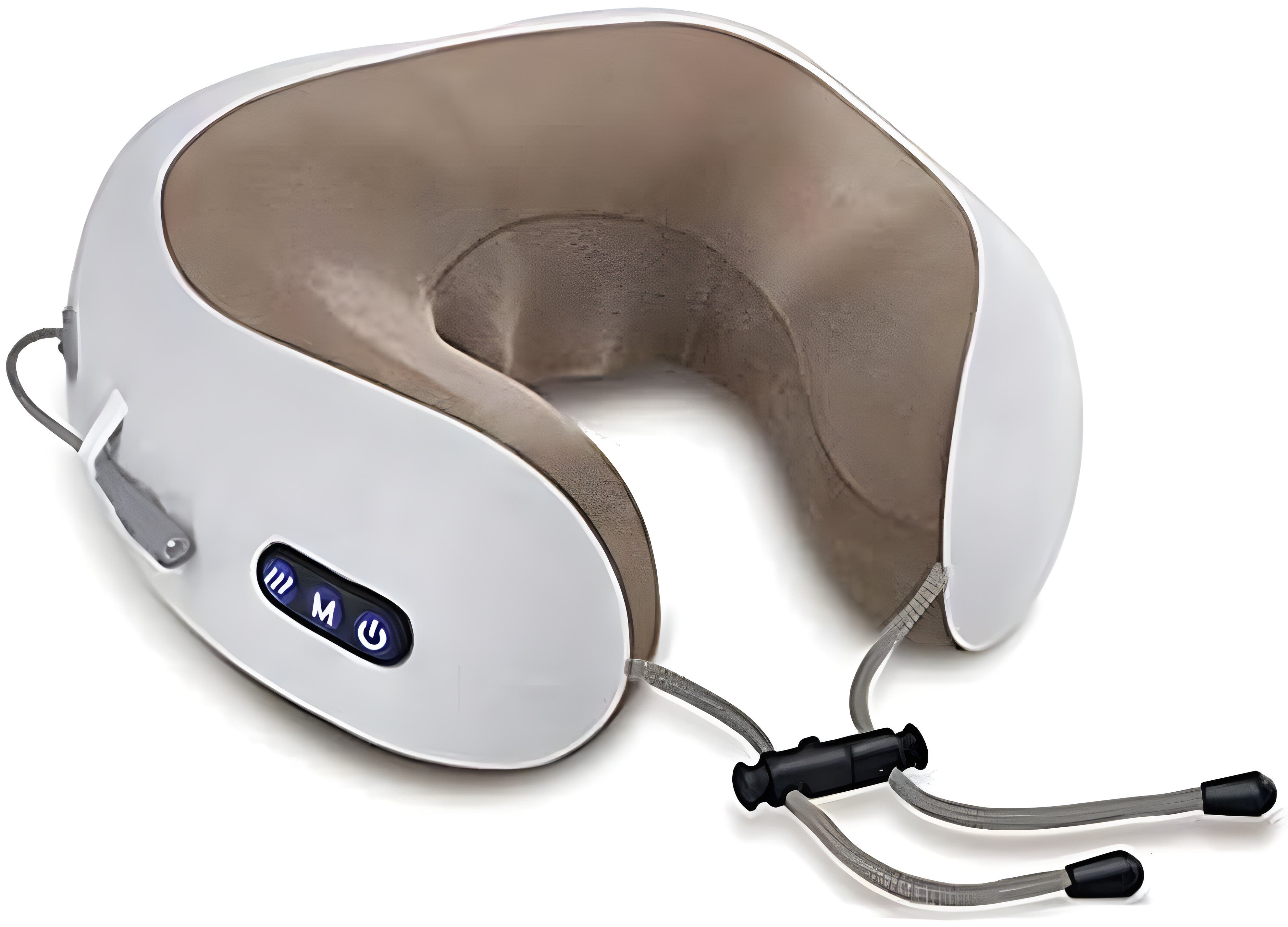 Generic Rechargeable Electric Neck Massager U-Shape Pillow - Portable Travel Nap Memory Pillow