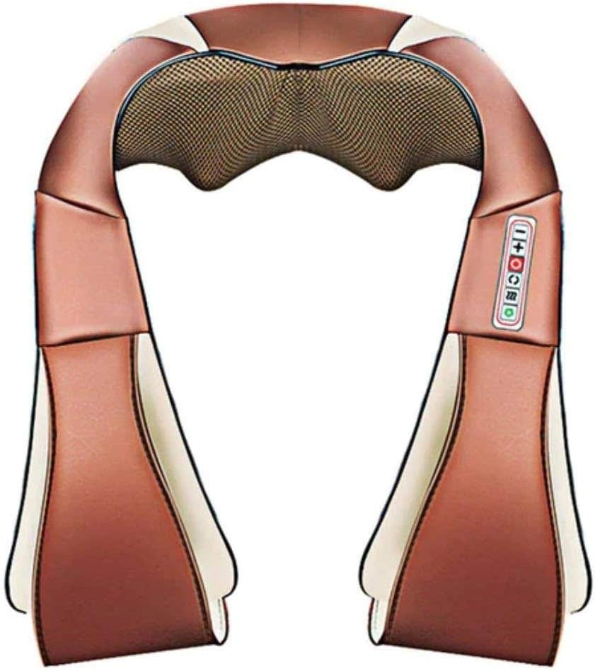 Infrared Neck & Shoulder Electric Massage Device - Brown