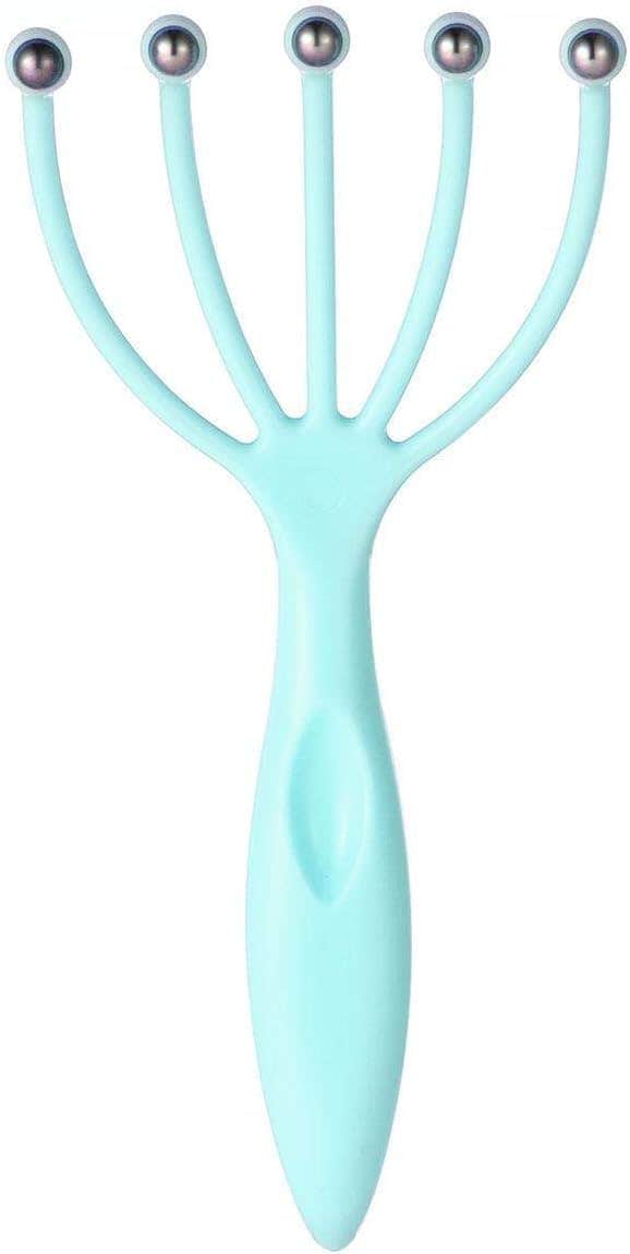 Wonka Handheld Scalp Massager - Stainless Steel Roller Head Scratcher