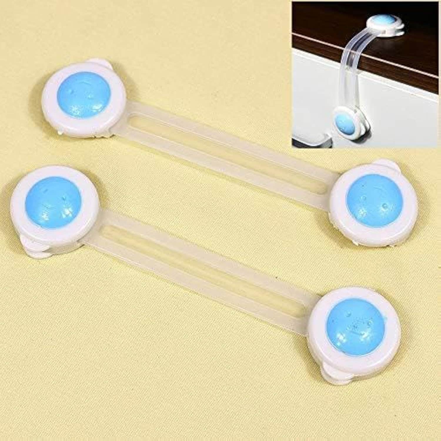 Newest Child Drawer and Cabinet Door Safety Lock (4 Pack) | Plastic Child Safety Lock by Wanda.Store