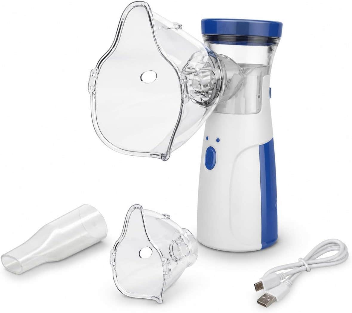 Portable Mesh Nebulizer with Quiet Operation - Fine Mist Technology - Home & Travel - Adult & Child - USB Powered