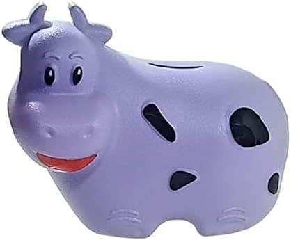 Elyassin Multicolored Plastic Cow Piggy Bank - Kids Money Box