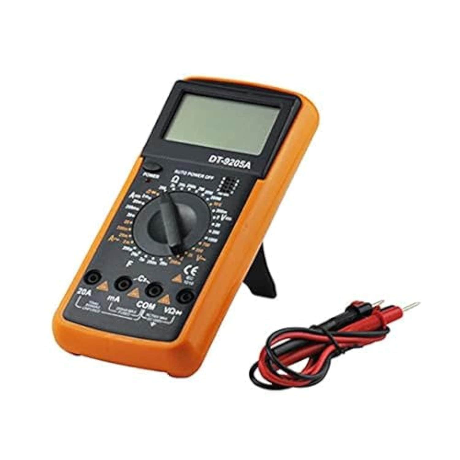 Generic Avo Digital Multimeter DT-9205A - Orange - Battery Powered