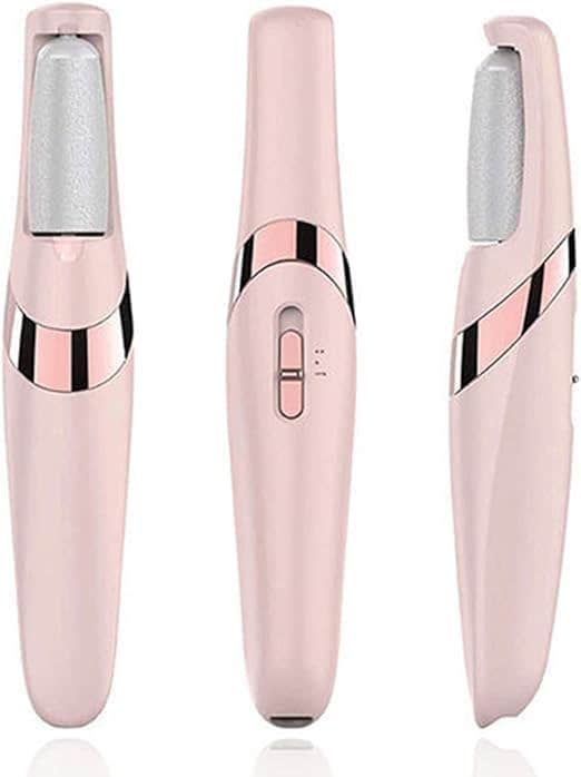Electric Foot File Callus Remover Rechargeable - 2 Speeds, Waterproof & 2 Rotary Heads