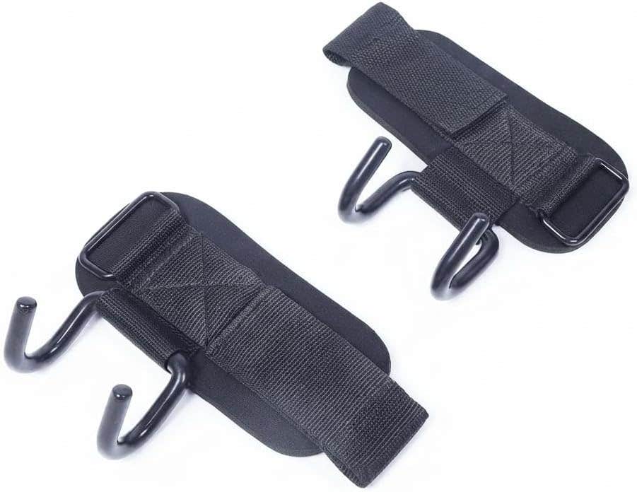 Metal Weight Lifting Hook Straps for Weightlifting, Gym & Pull-Up Training – Wrist Support for Enhanced Grip and Better Focus on Target Muscles – 1 Pair