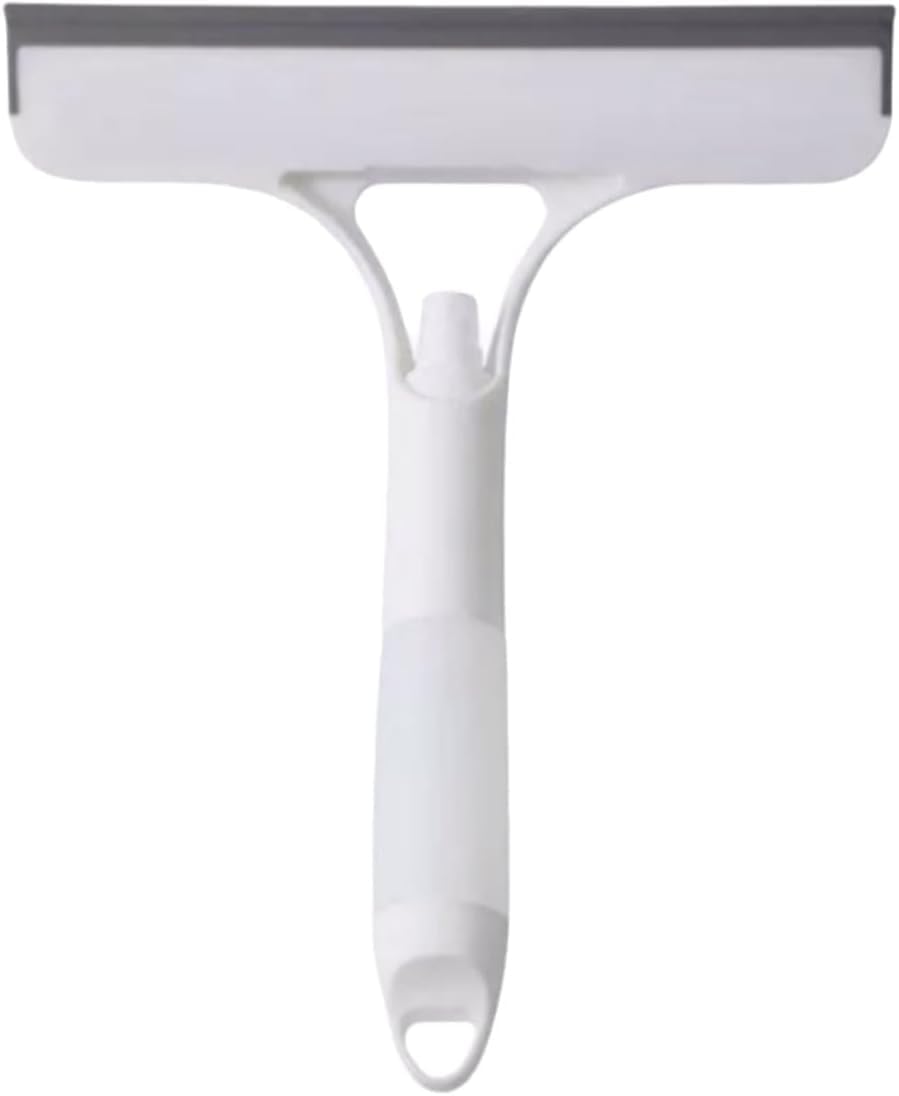 3-in-1 Window Squeegee with Spray Bottle & Scrubbing Pad | Curved Design - Multi-colour