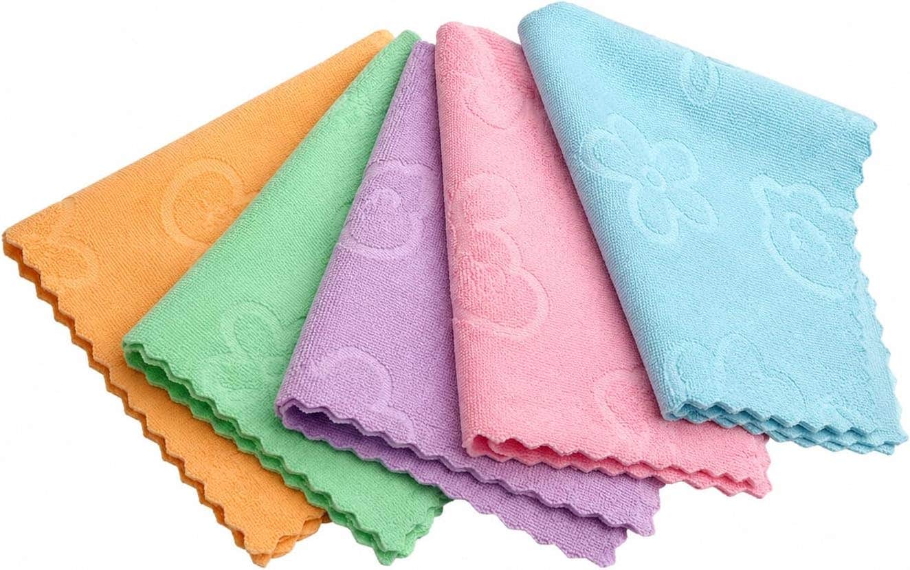 Microfiber Kitchen Towel Set of 5, Multicolour, Cotton Blend