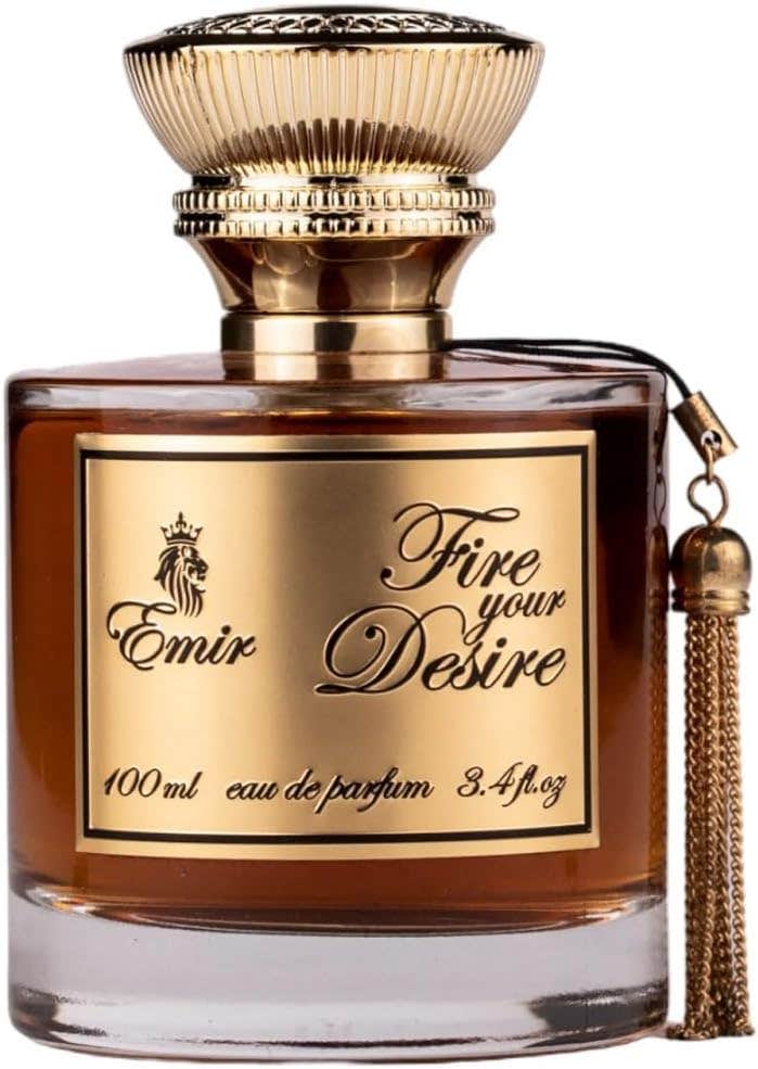 Paris Corner Fire Your Desire EDP 3.4 Fl Oz Fragrance Unisex Emir Series Perfume - Amber Vanilla