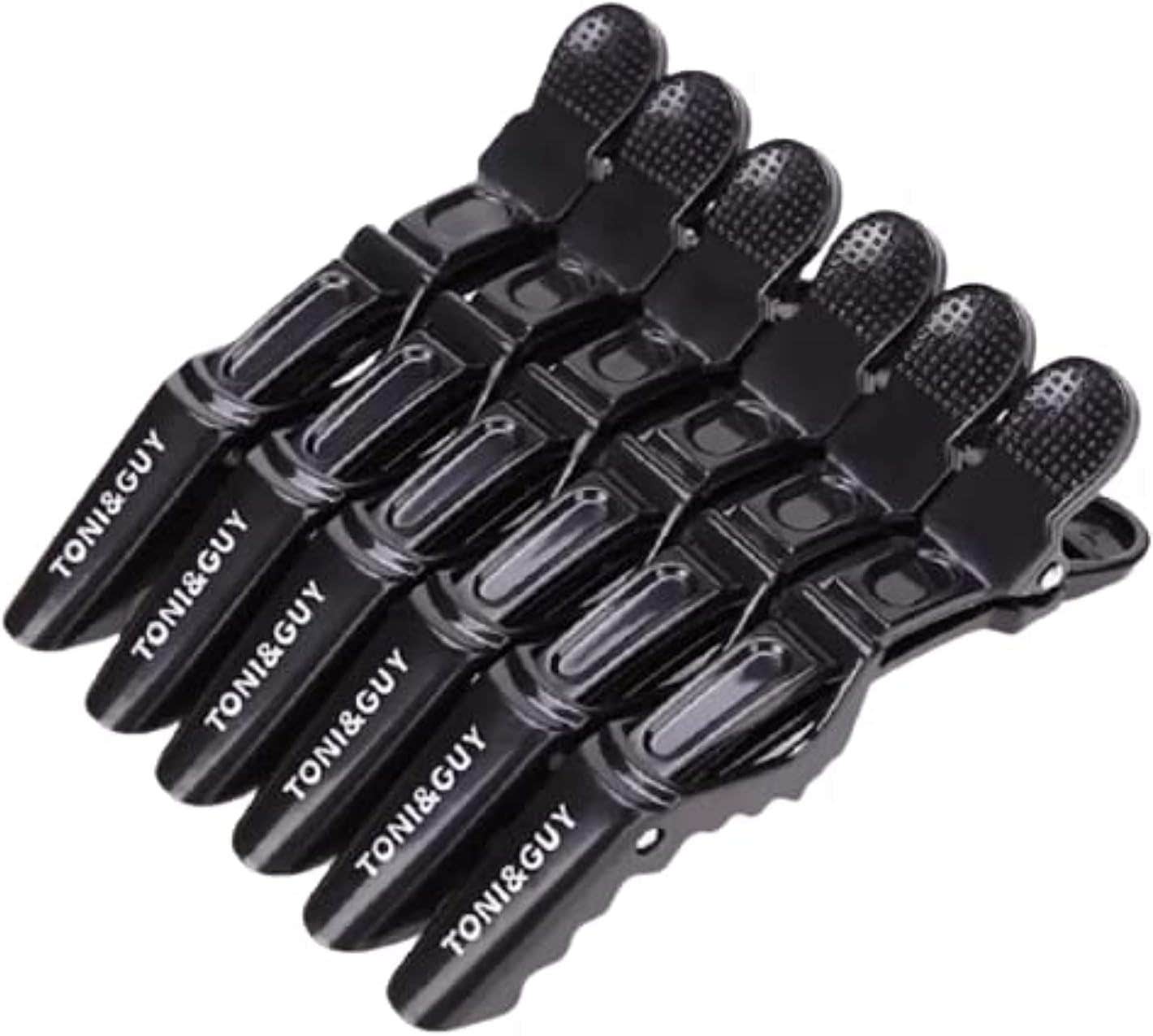 Crocodile Shape Hair Clips - 6 Piece - Black, 1