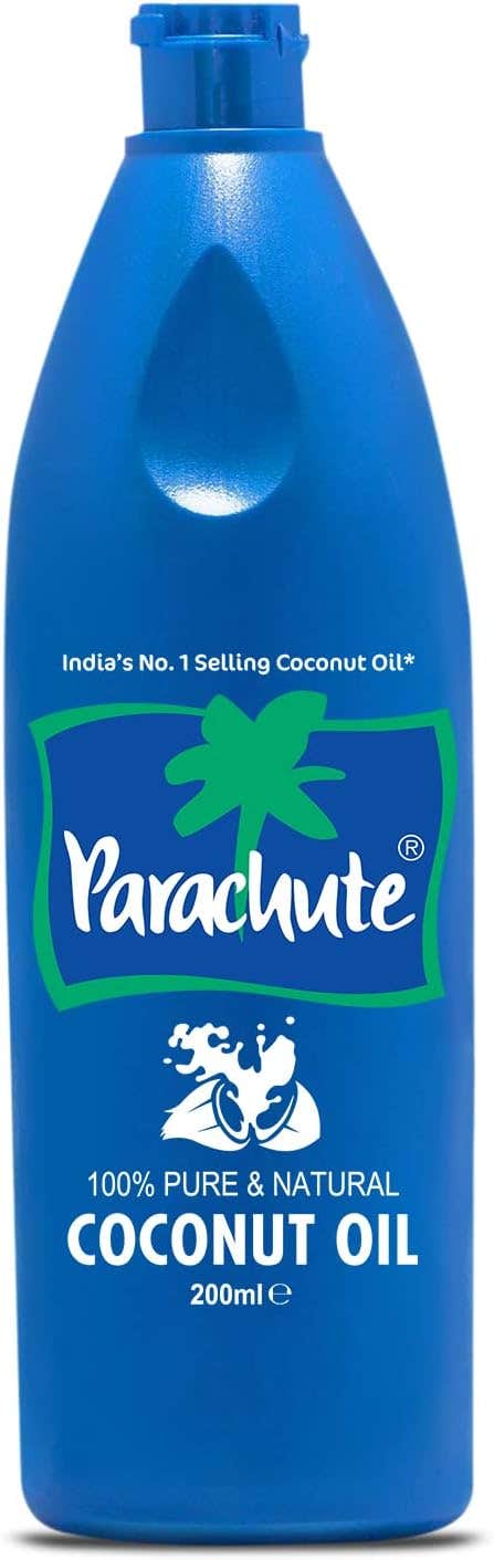 Parachute 100% Pure and Natural Coconut Oil | No Harsh Chemicals & Added Preservatives | 200 ml